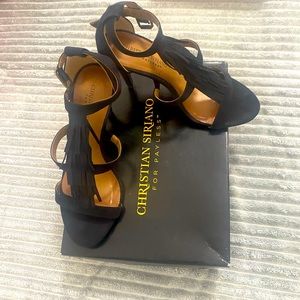 Christian Siriano black sexy heels